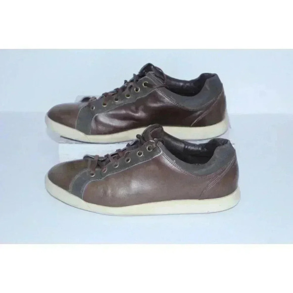 Men’s 9 M FootJoy FJ Contour Casual Spikeless Golf Shoes Brown Leather 54226 - Picture 3 of 9